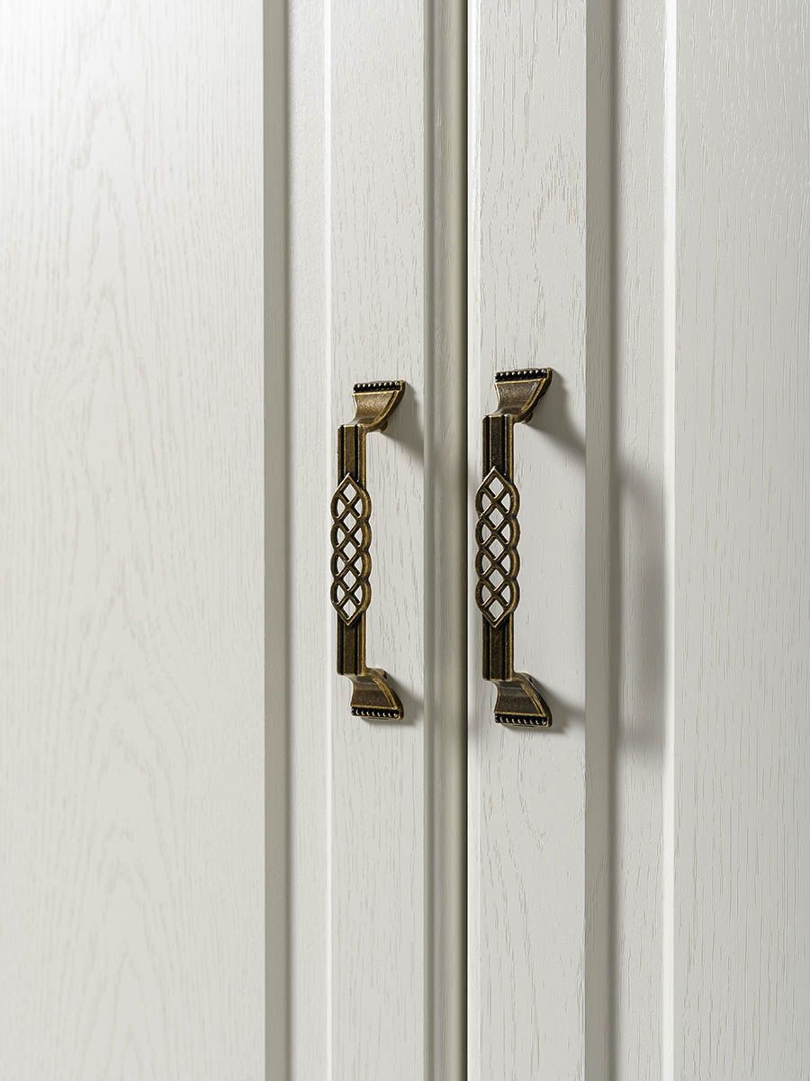 Ливерпуль Шкаф для одежды Белый/Ясень ваниль