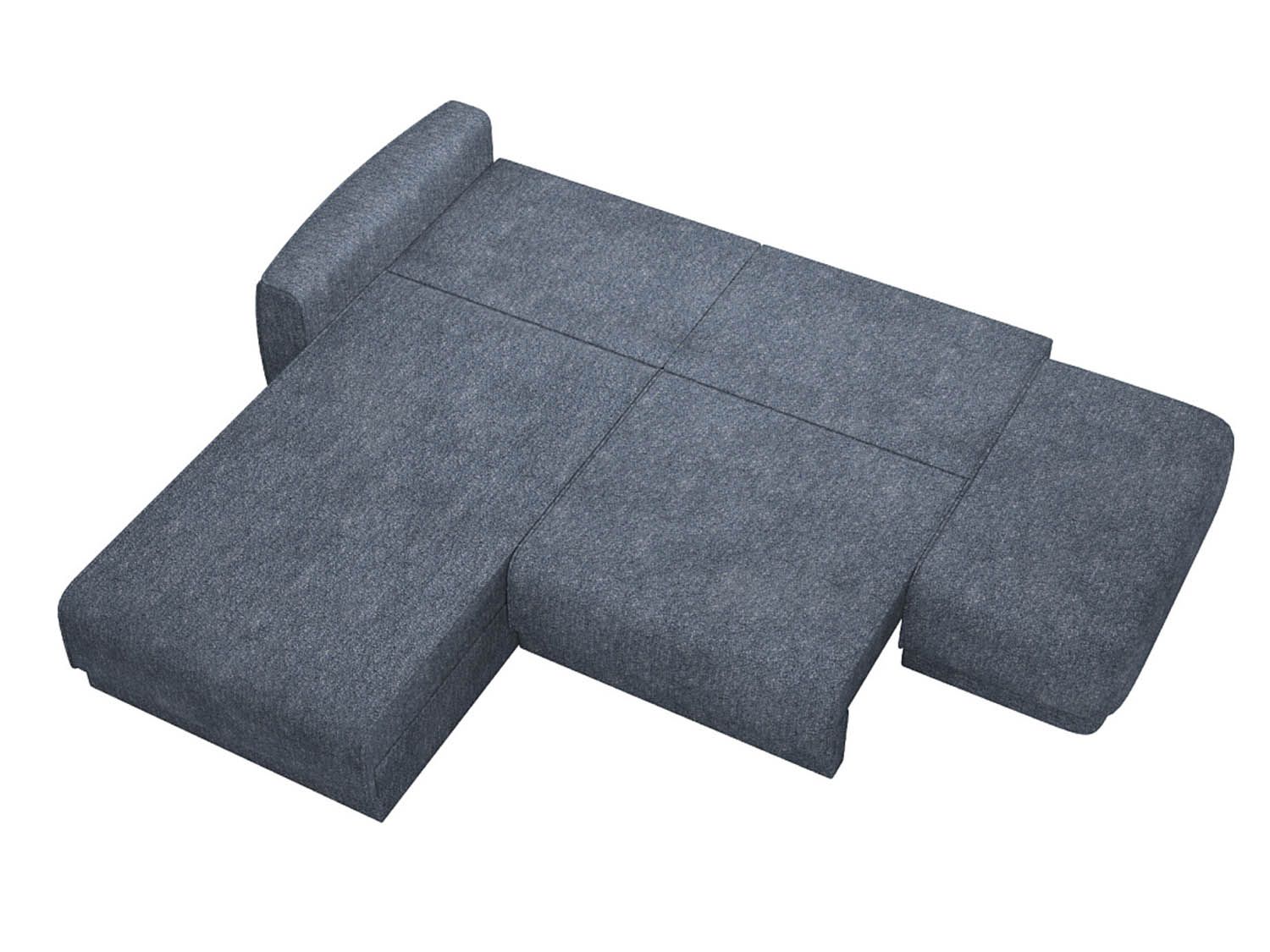 Женева SOPF ПРАВЫЙ диван-кровать угловой еврокнижка / Сталь