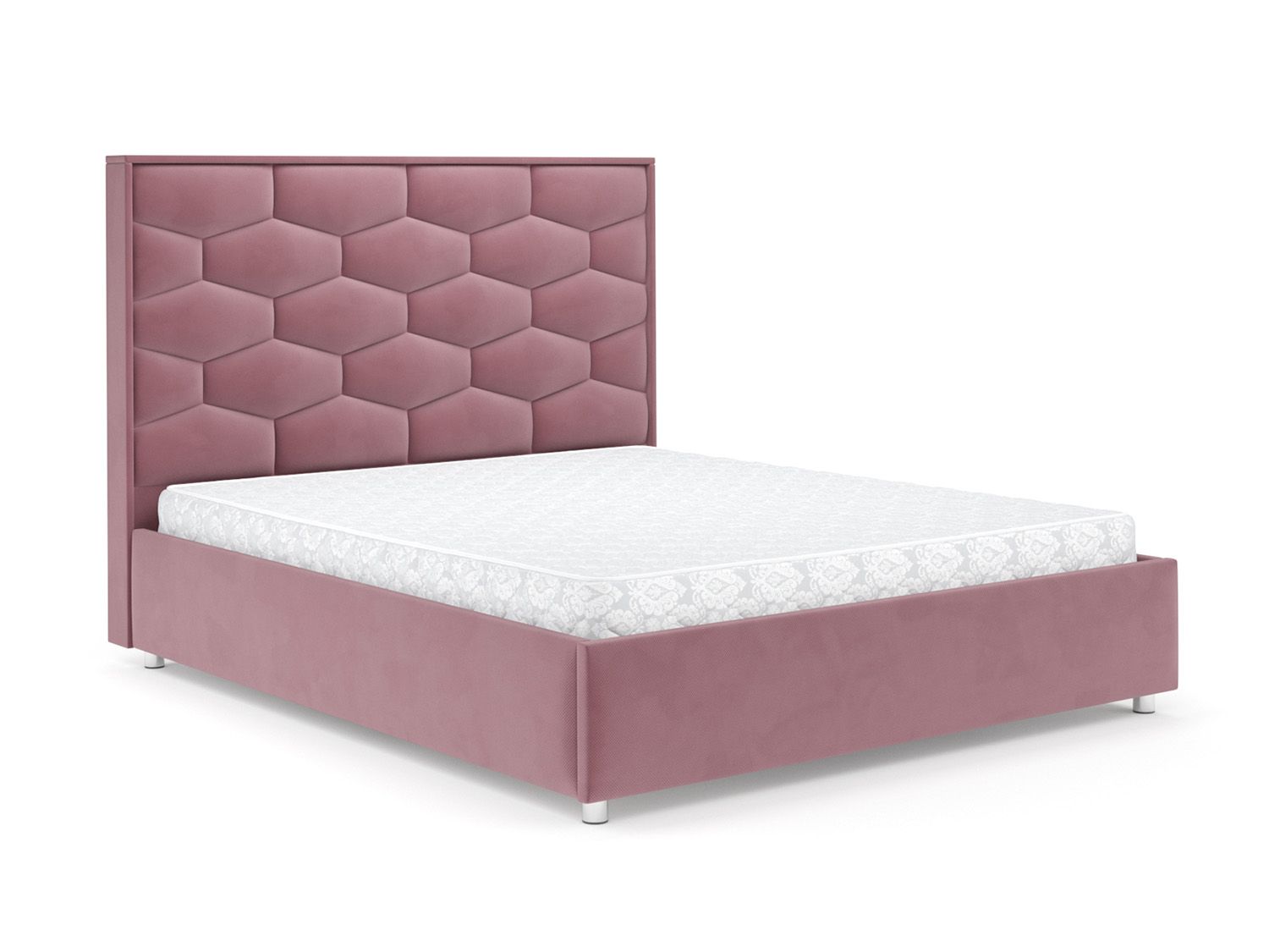 Кровать Рица велюр пудра НВ-178 18 160