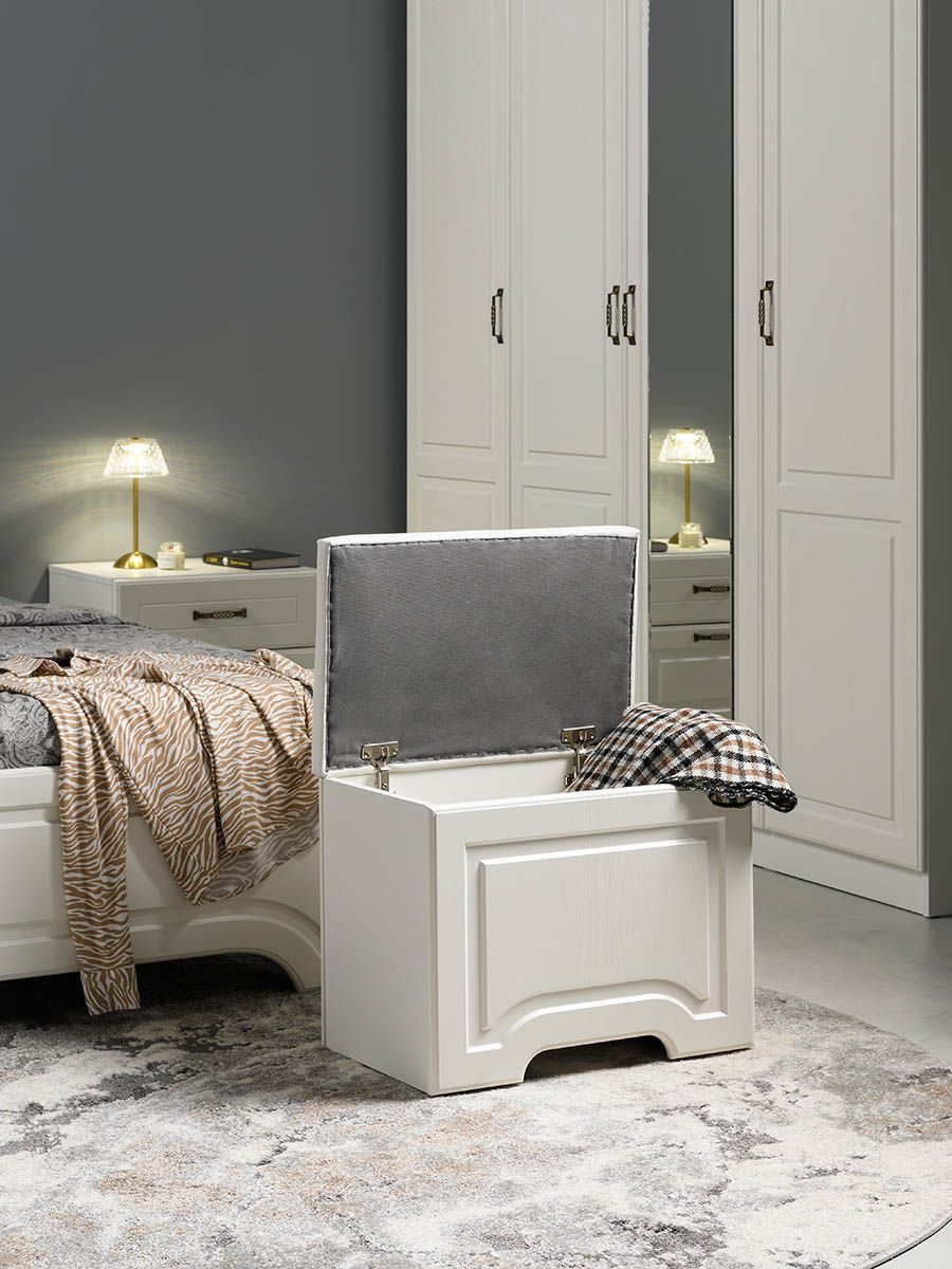 Ливерпуль Пуф 14.02 Белый/Ясень ваниль/кз.Белый