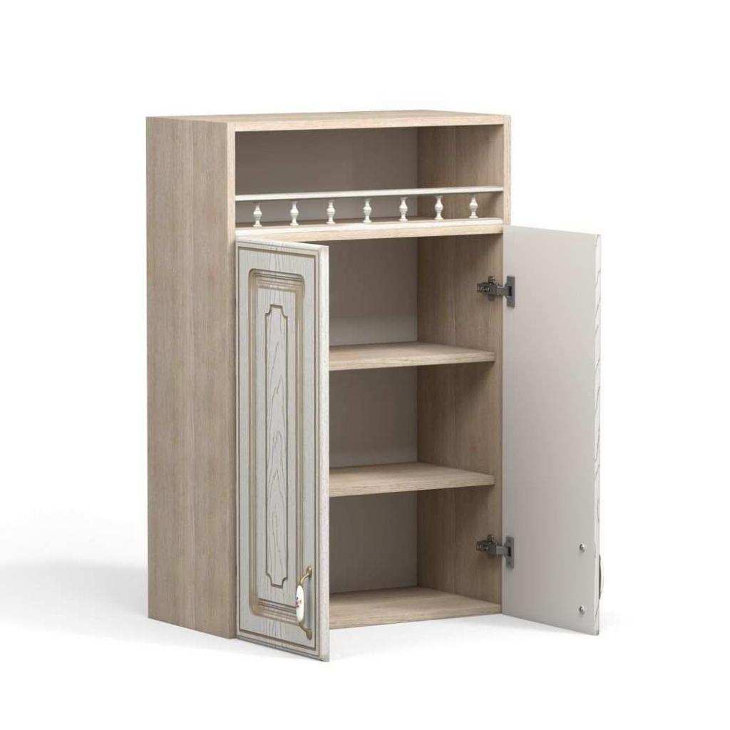 Анжелика шкаф навесной ШКН 600 П/ясень патина В 920