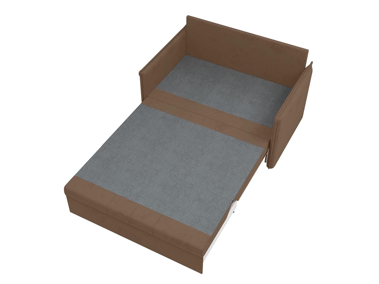 Дэнди диван-кровать 2 думки / велюр Fresh корица / крем