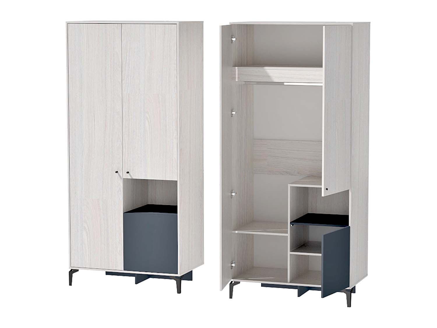 Гостиная Лион 3 - Ясень Анкор светлый/Графит