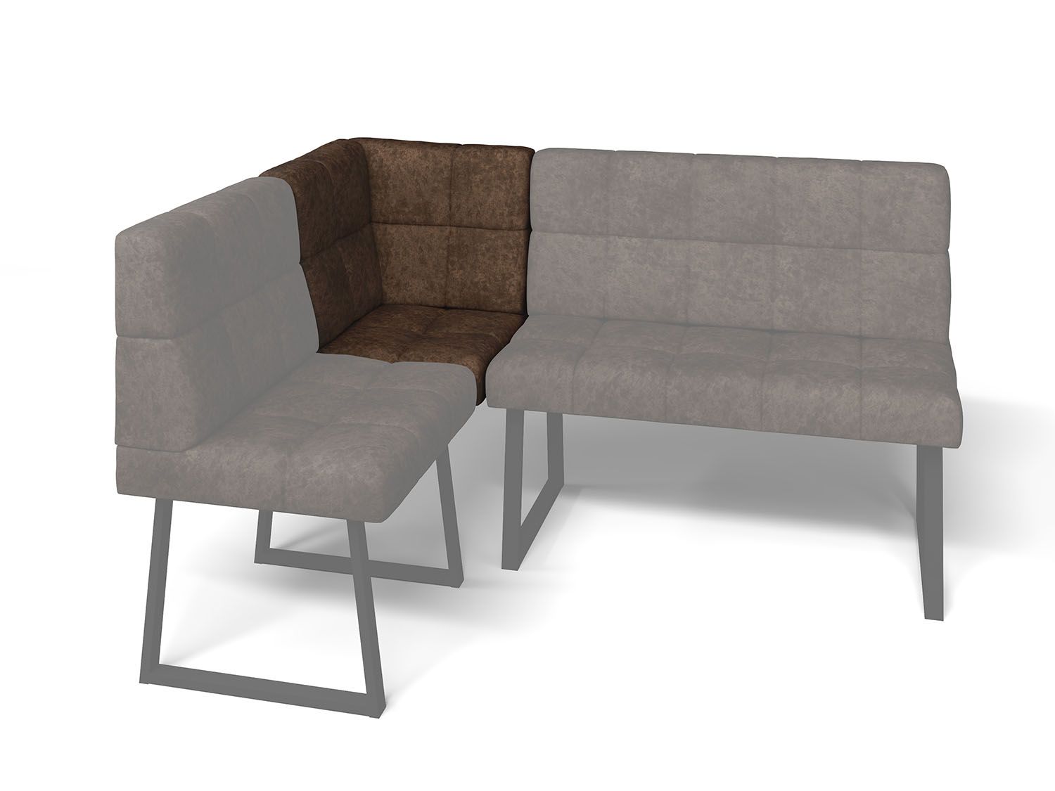 Кухонный диван Реал МУ 590 Коньяк/Черный муар