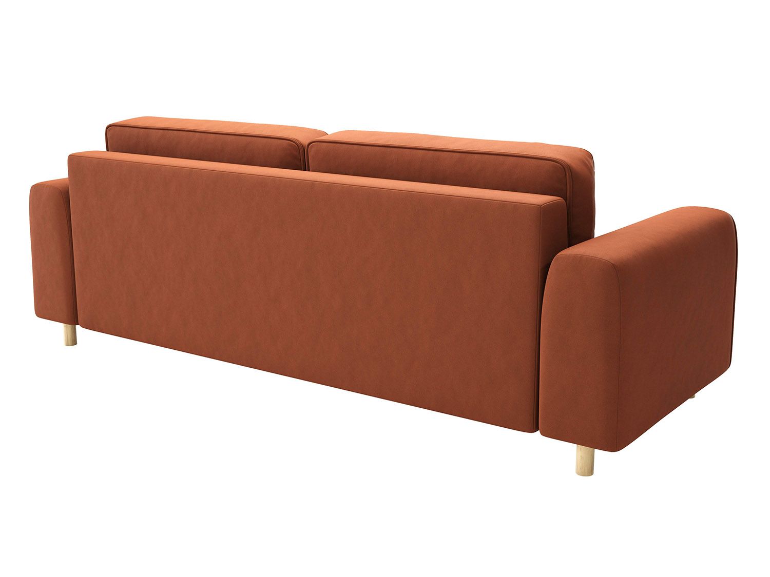 Диван-кровать Шелдон / букле Лайк терракотовый 412