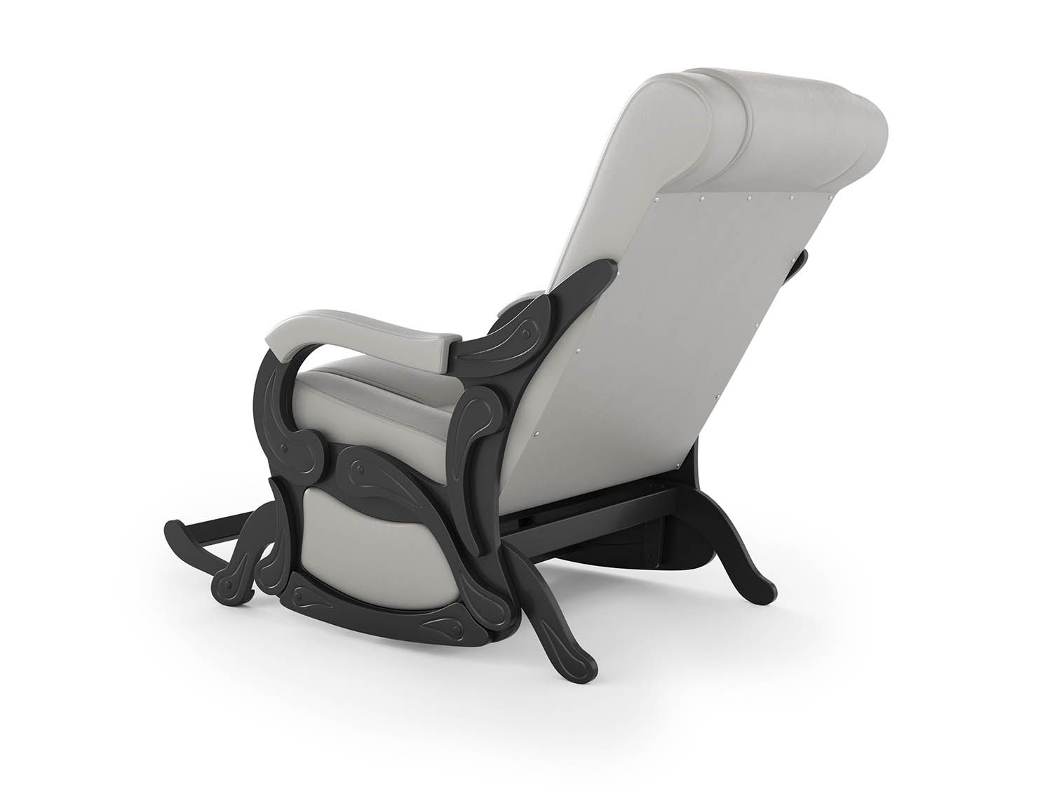 Кресло-маятник Родос Черный / Крем