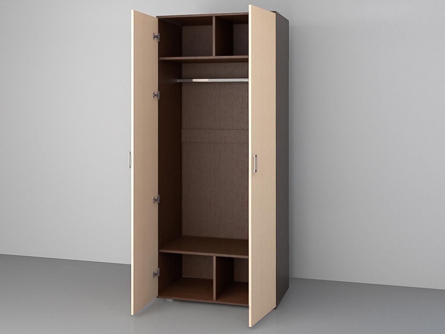 Аллегро 4 шкаф  2х ств. / Венге/дуб Белфорд