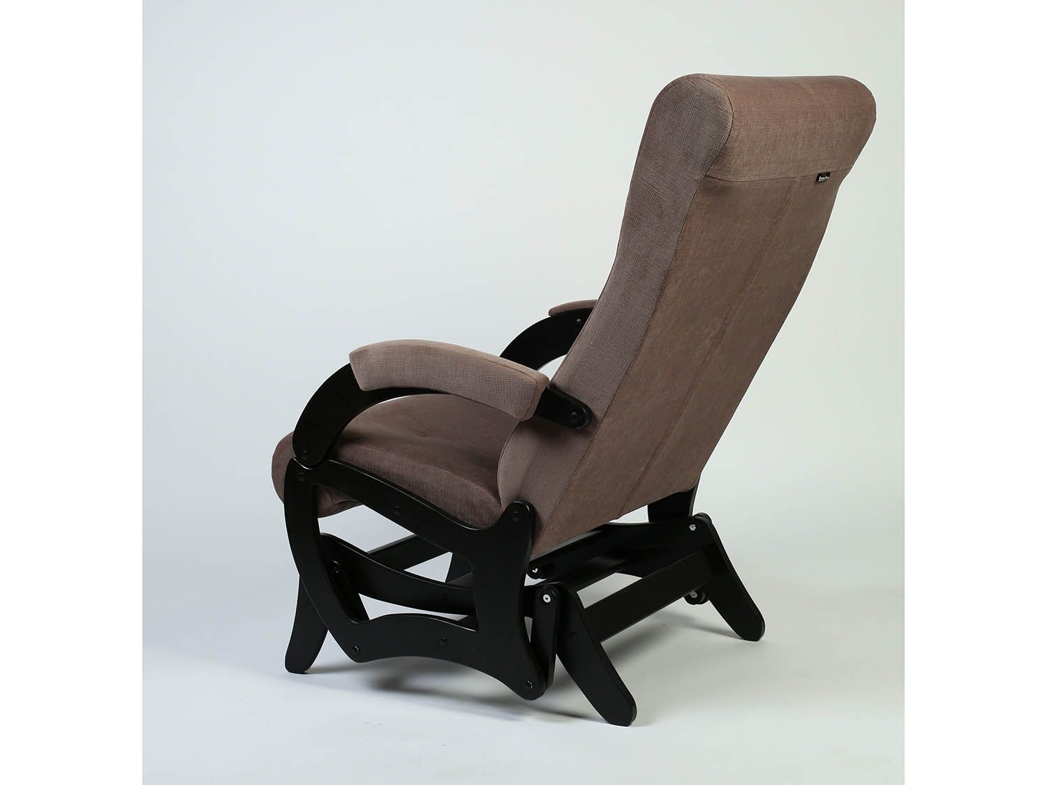 Кресло-маятник Амелия Черный / Кофе с молоком