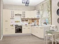 Кухня Софи МДФ вариант 2 Белый/Дуб Кремовый