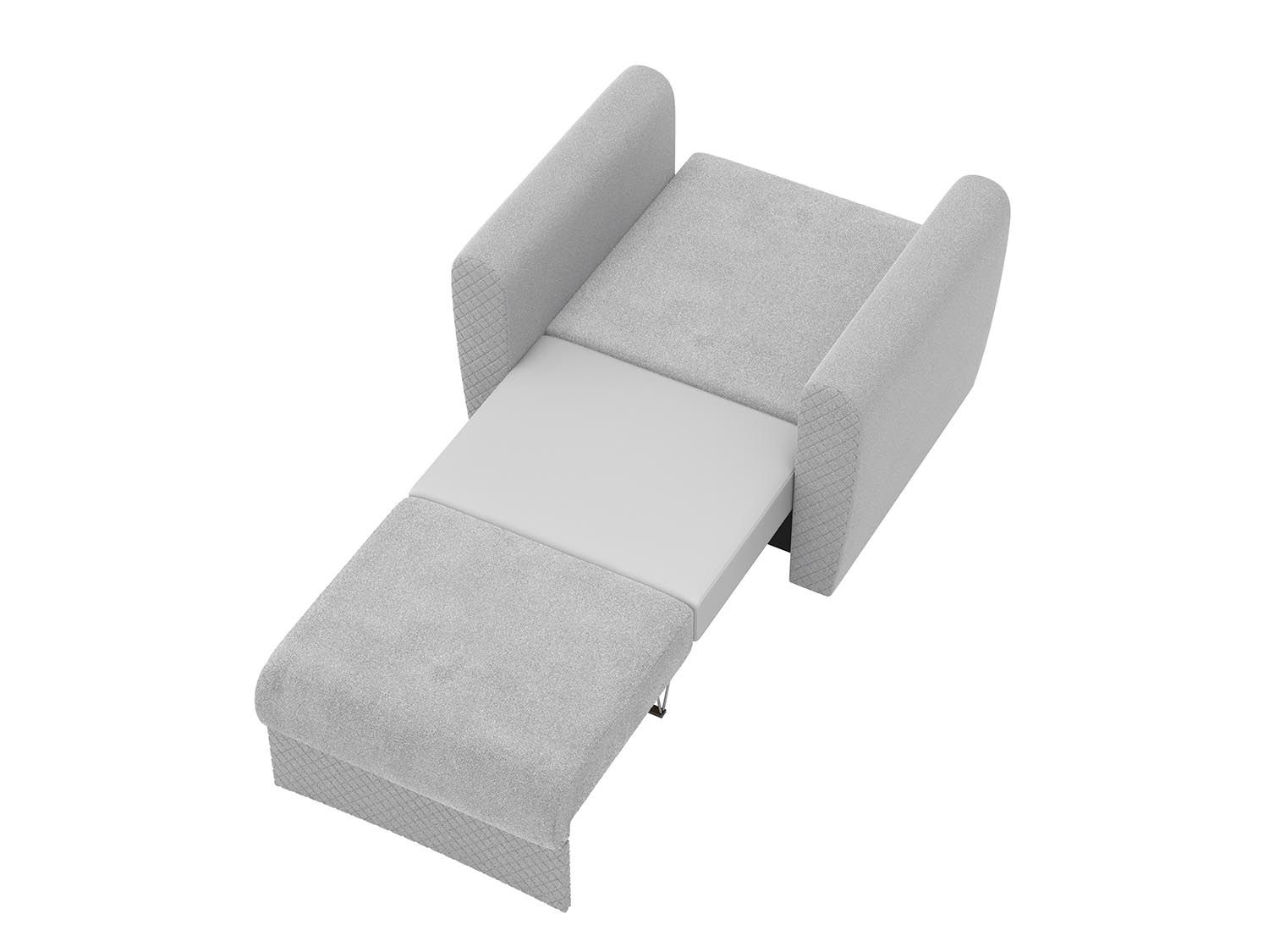 Эдвин А кресло-кровать / велюр джоя 022 сильвер