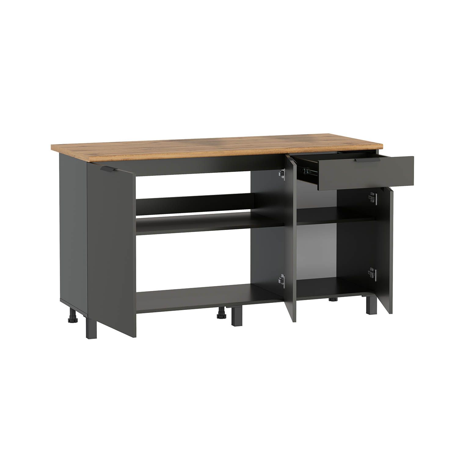 Венера стол 1500 / Диамант серый