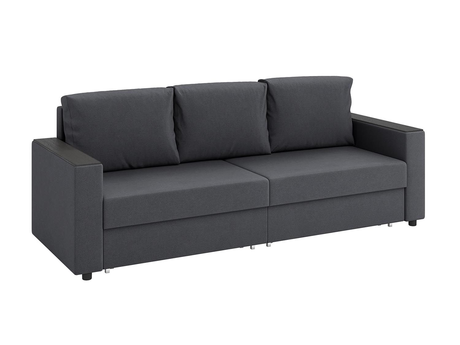 Гермес диван-кровать 3-х мест / велюр Parma 27 темно-серый