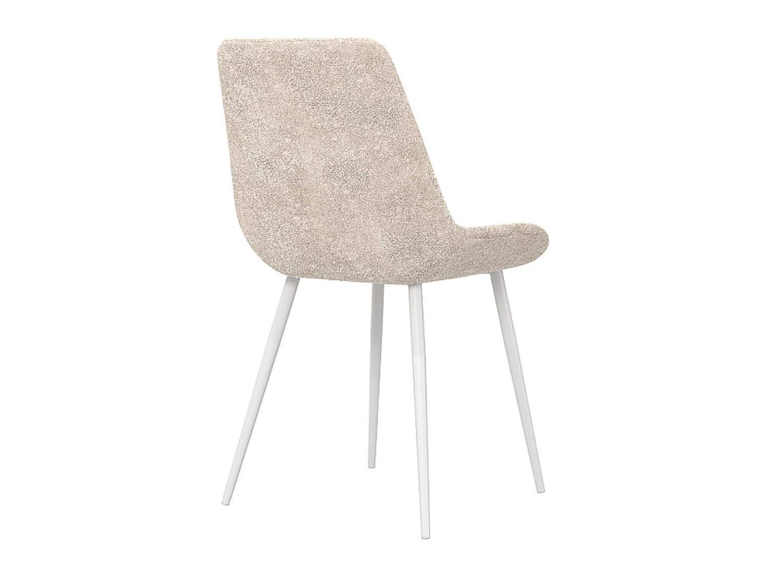 Николь стул велюр панда крем / белый