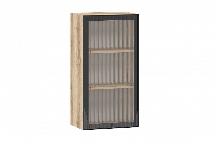 Moru шкаф навесной 100.82.500 / Дуб делано/Черный