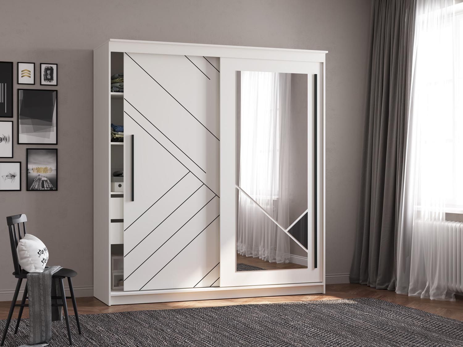 95.11 Марко шкаф-купе / белый