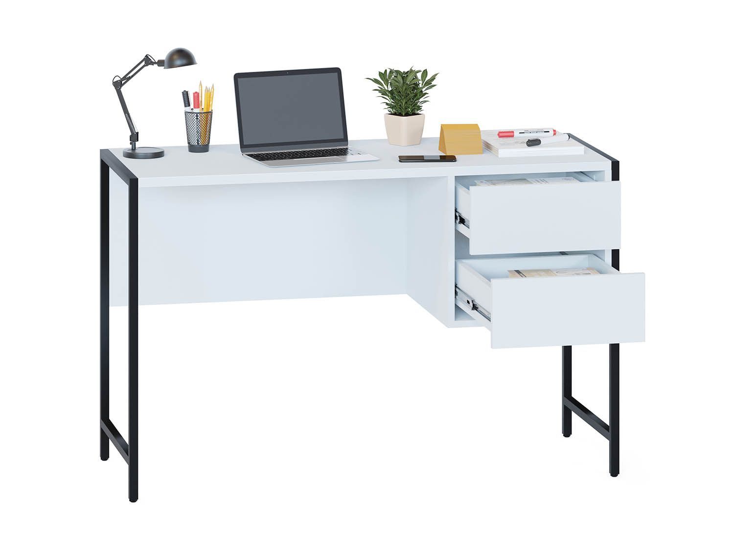 СПМ-404 Стол письменный Белый