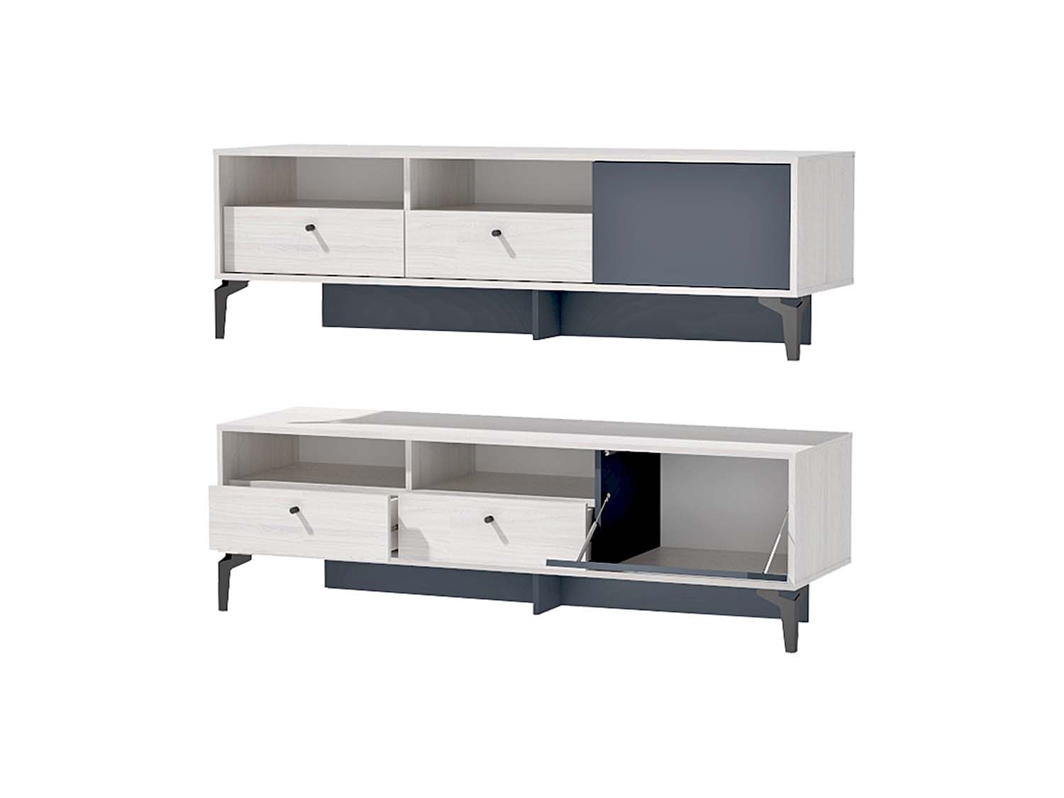 Гостиная Лион 3 - Ясень Анкор светлый/Графит