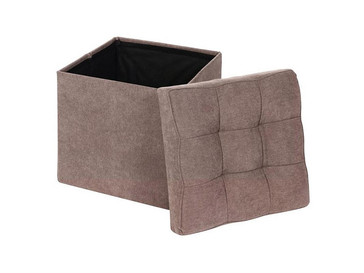 Пуф складной велюр Бежевый