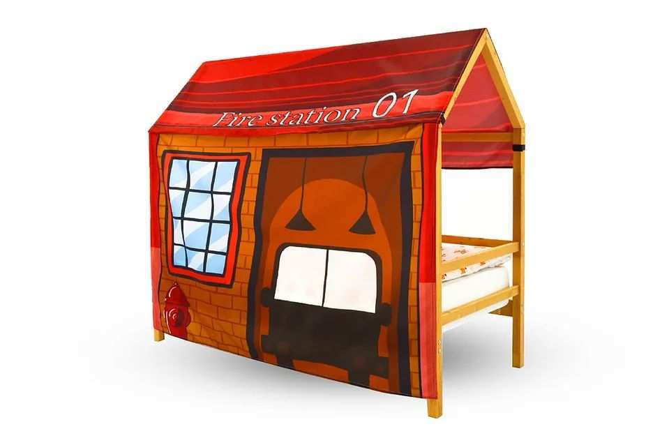 Игровая накидка для кровати-домика Svogen Пожарная станция
