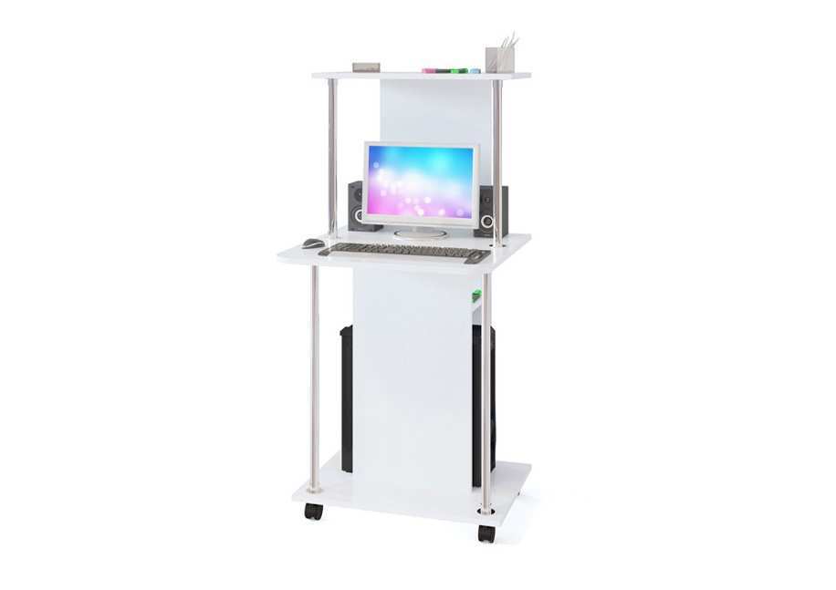 Компьютерный стол КСТ-12 белый