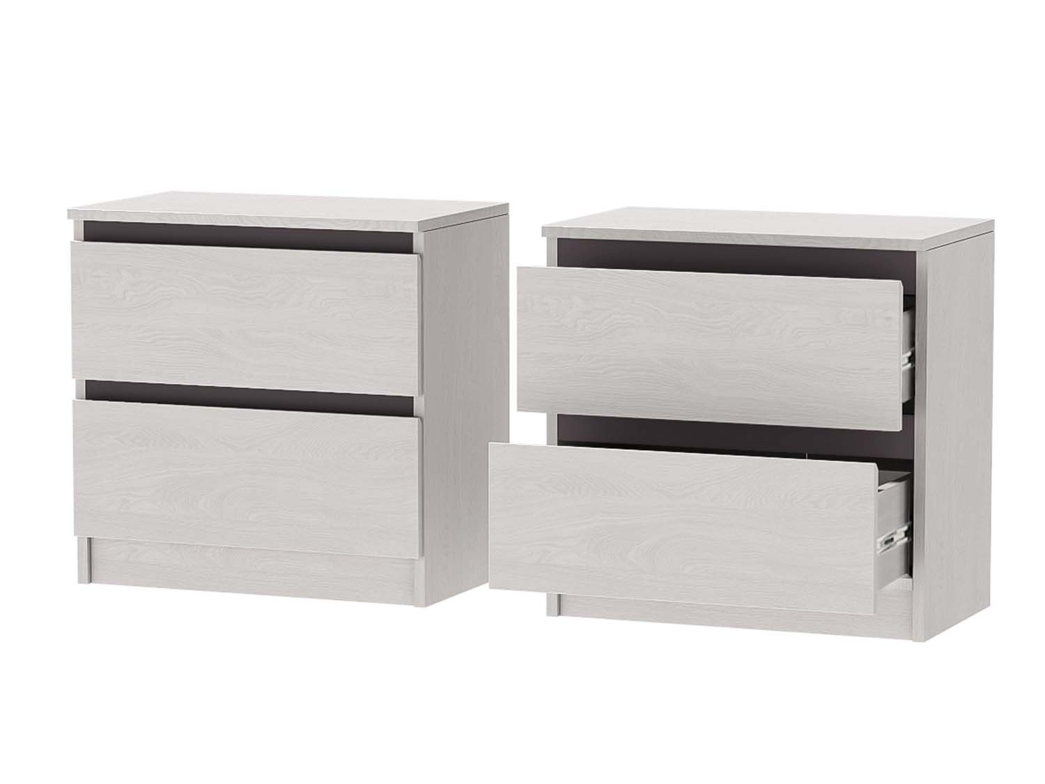 Кэт-1 тумба 2 ящика - Ясень Анкор светлый