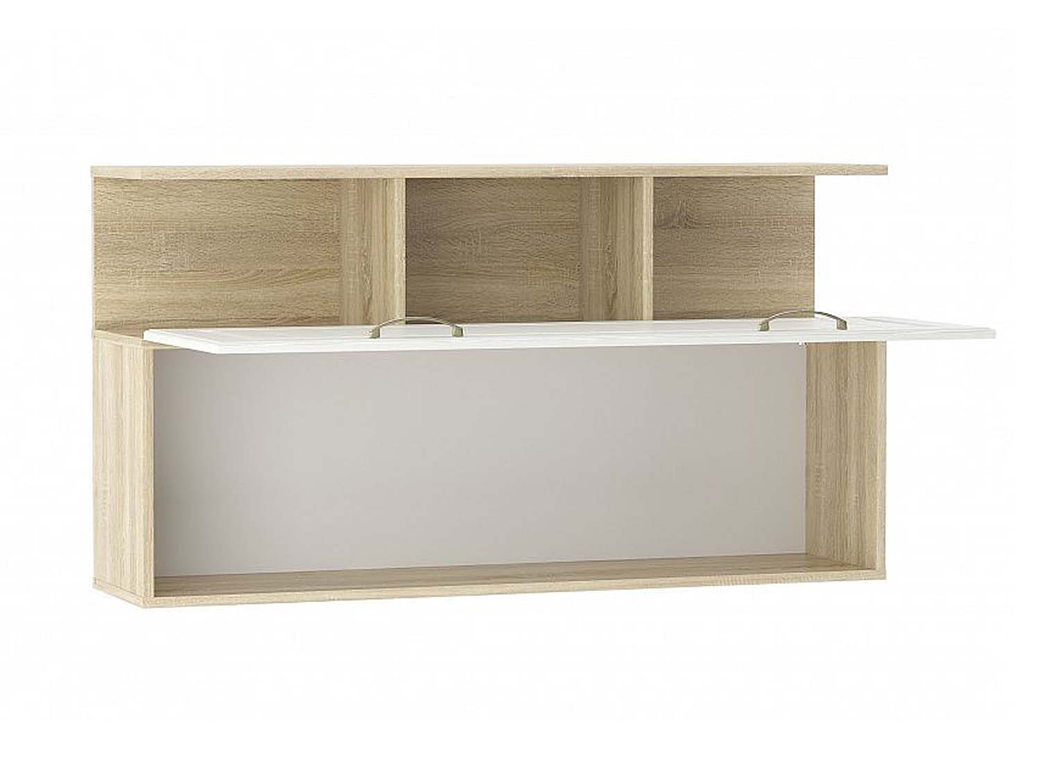 НМ 040.50 Полка навесная Оливия Дуб Сонома/белое дерево