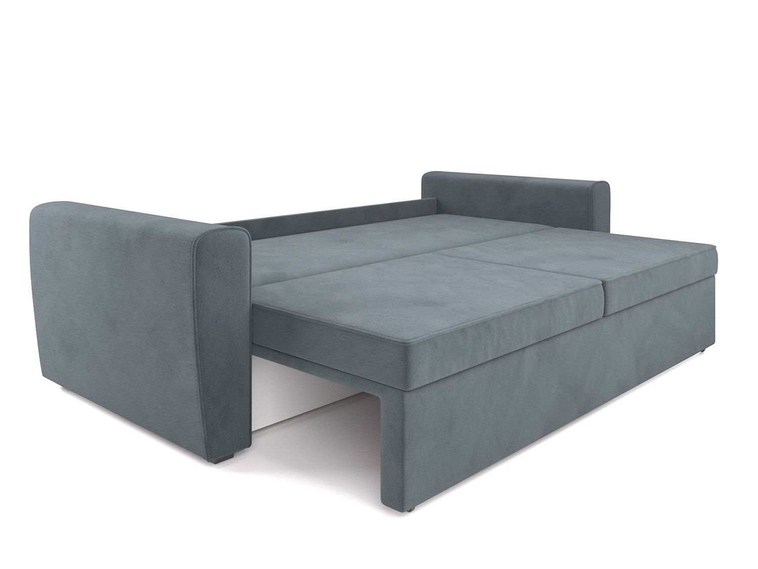 Диван Оскар велюр серо-синий HB-178 26