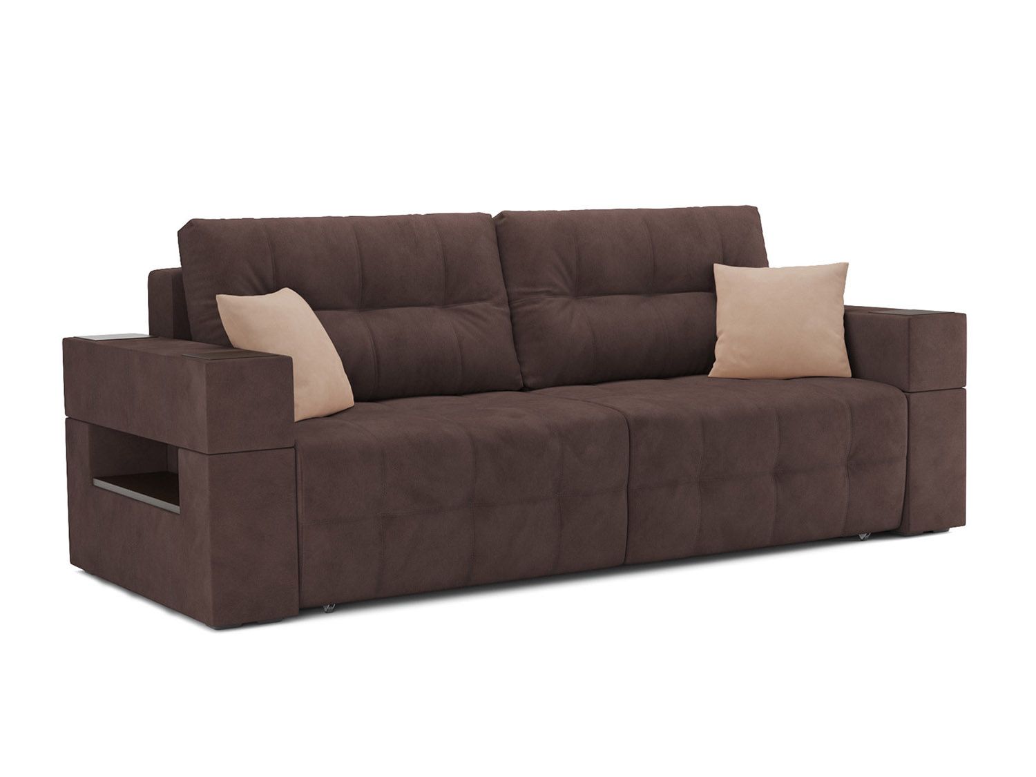 Диван Венеция велюр молочный шоколад НВ-178 13