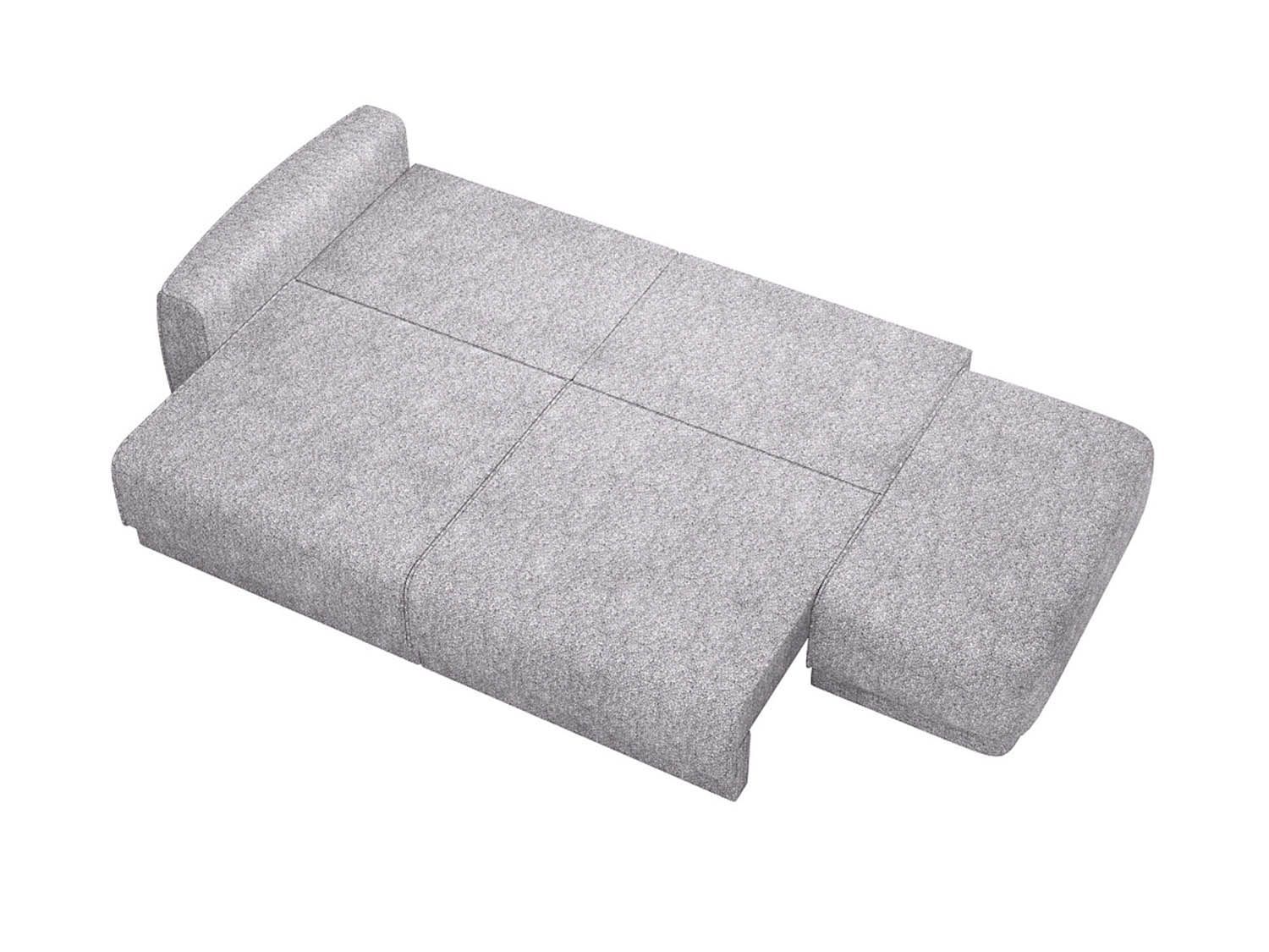 Женева 2SPF ПРАВЫЙ диван-кровать еврокнижка / Сильвер