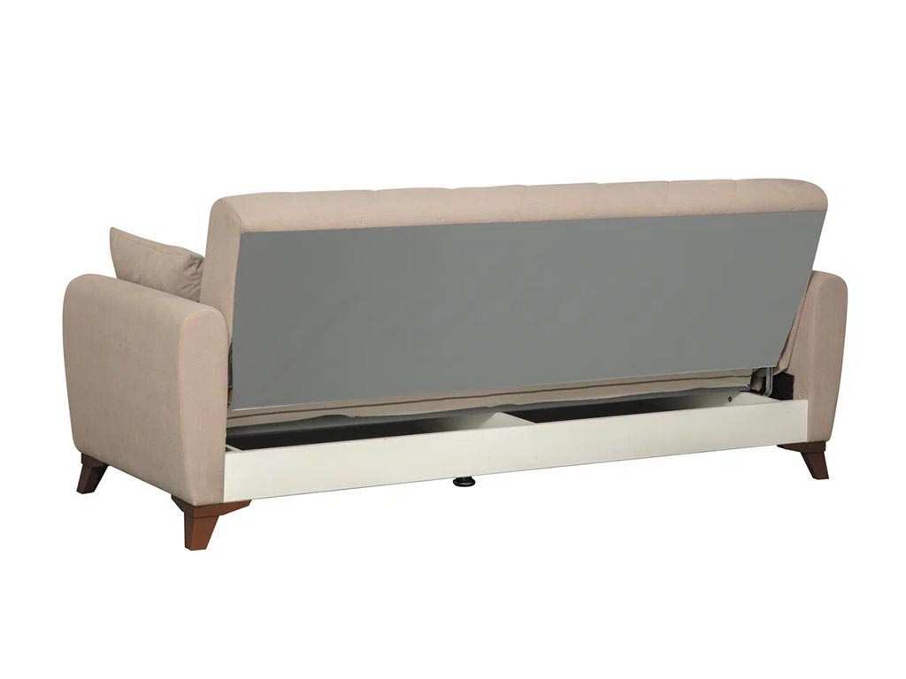 Эдвин М диван-кровать 3-х местный / велюр прага капучино