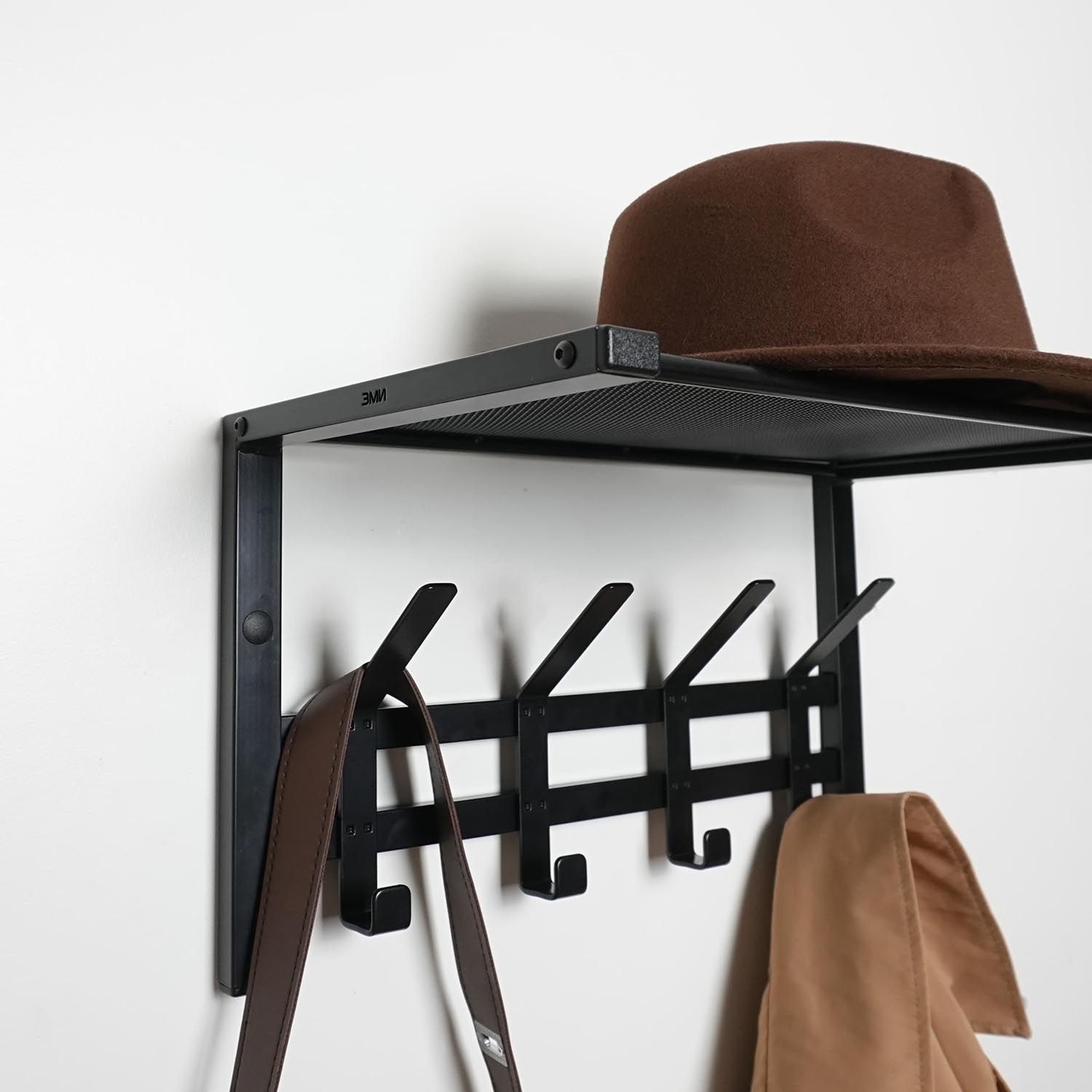 Вешалка с полкой Торонто 11 Черный