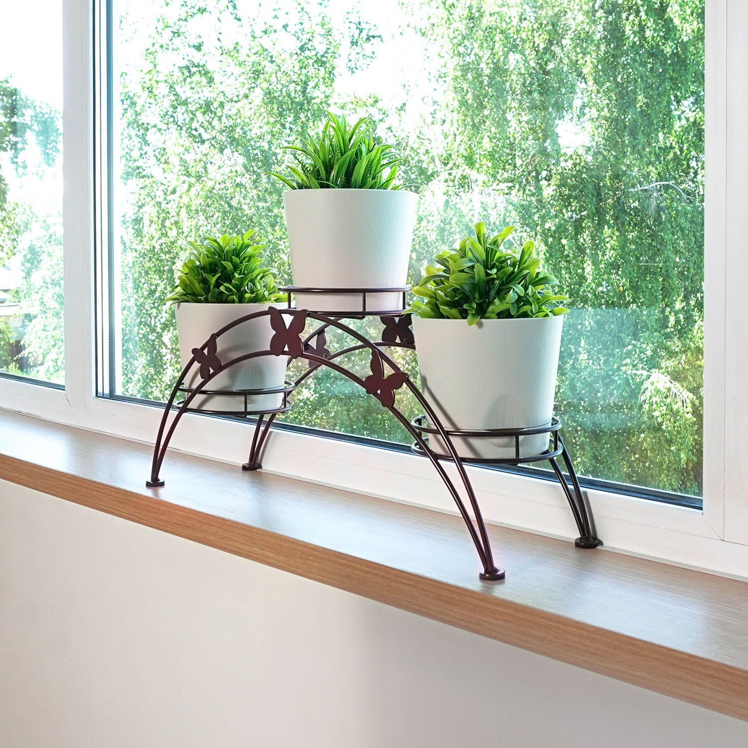 Подставка для цветов Арка 3 Коричневый