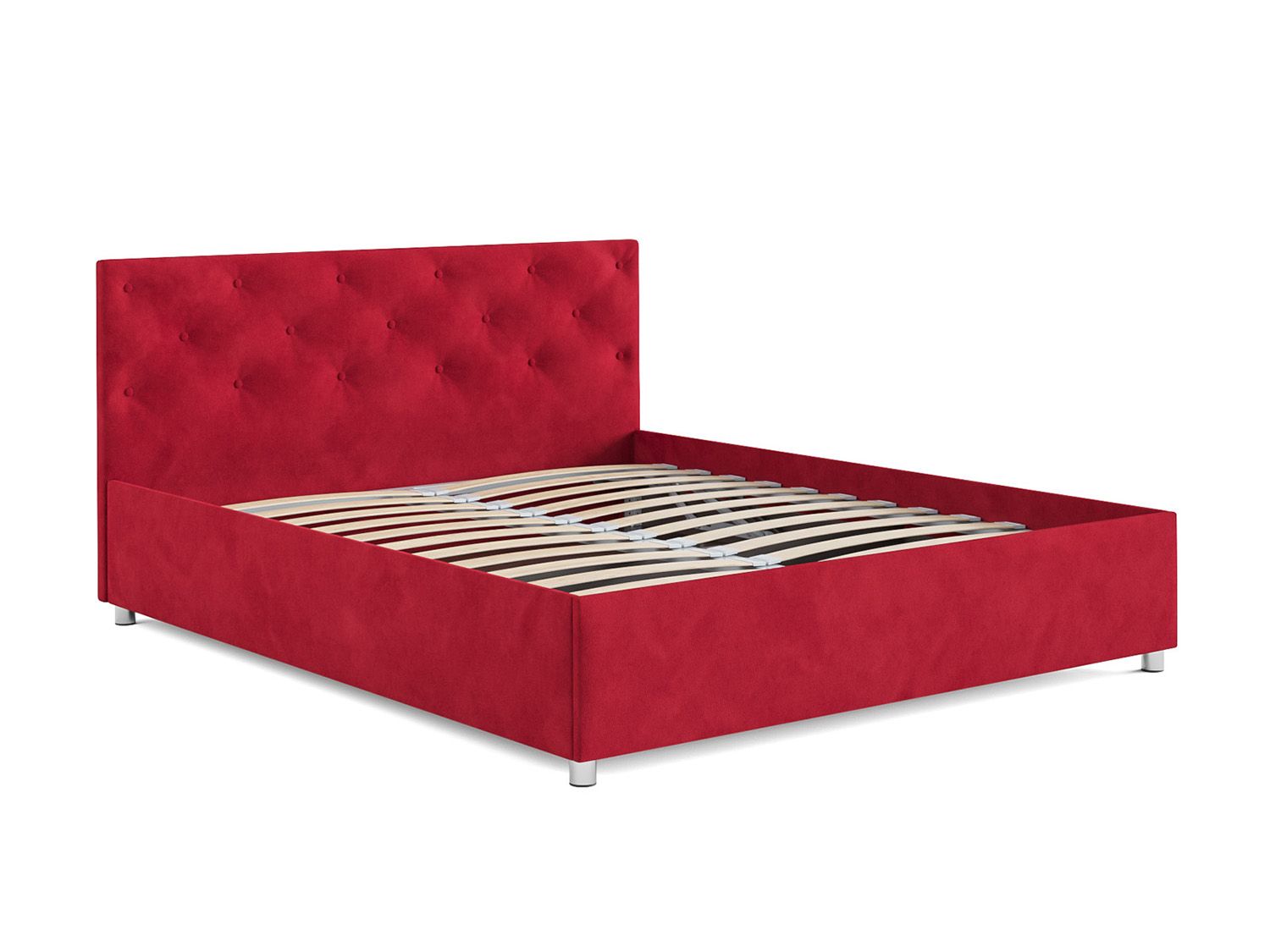 Кровать Классик кордрой красный 160