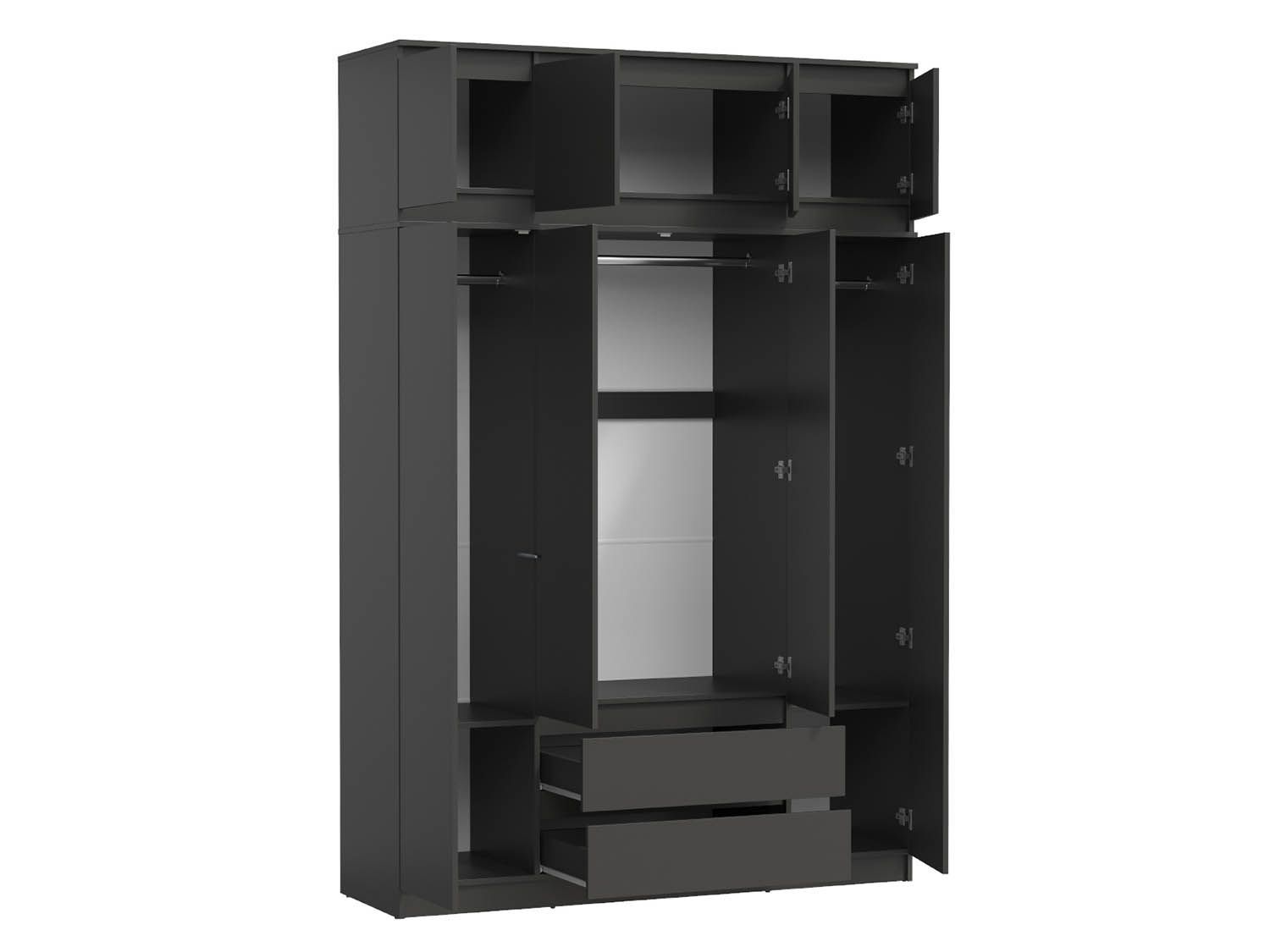 82.01 шкаф + 82.04 тумба Берген Диамант серый