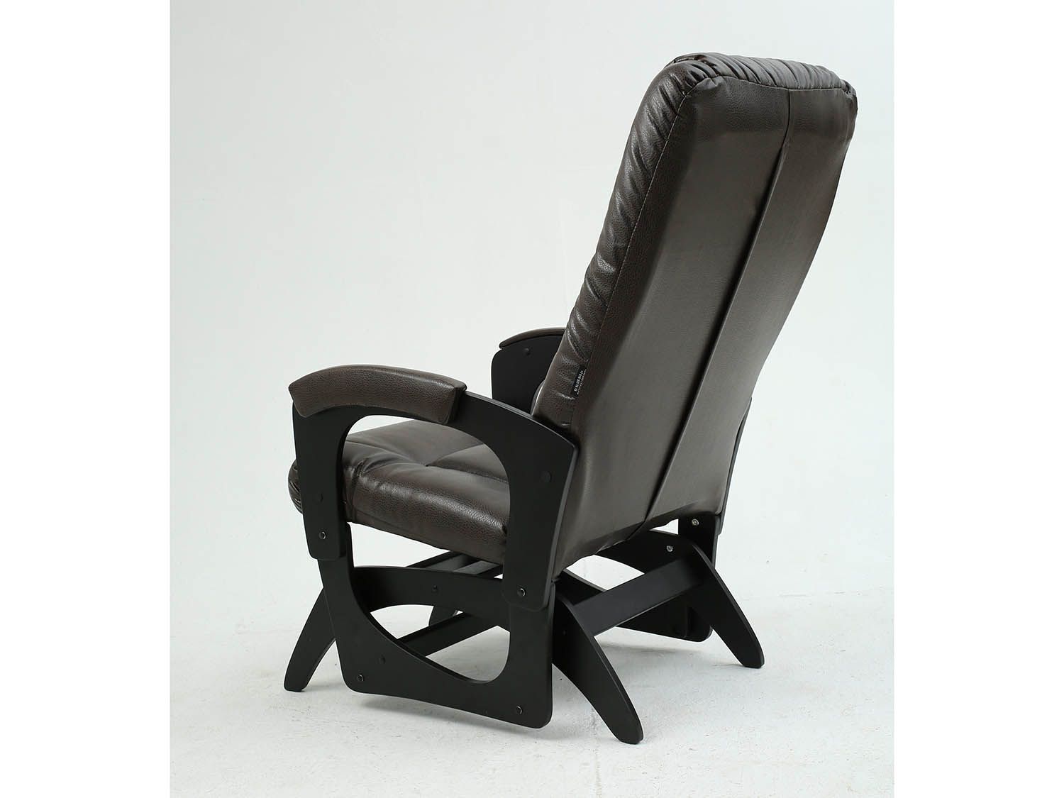 Кресло-маятник Леон Черный / Венге