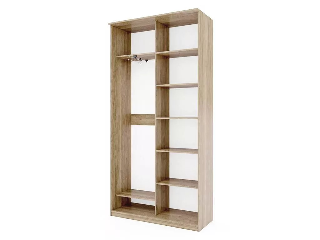 Шкаф купе Модерн 1190х450 2-х дверный 2-х секционный фотопечать №2 ясень