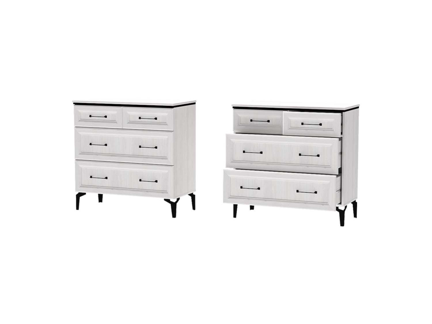 Шарм комод К-1 - Ясень Анкор светлый рамка