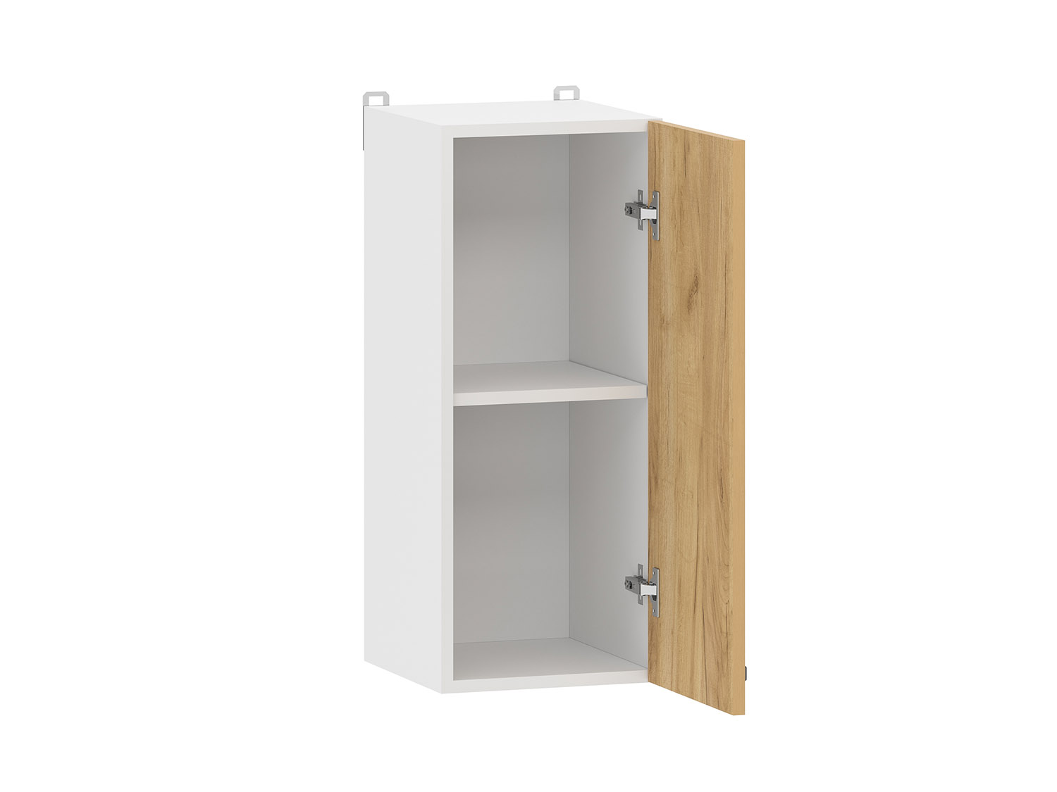 Борги 100.30 300 шкаф навесной / Белый/Дуб Крафт золотой