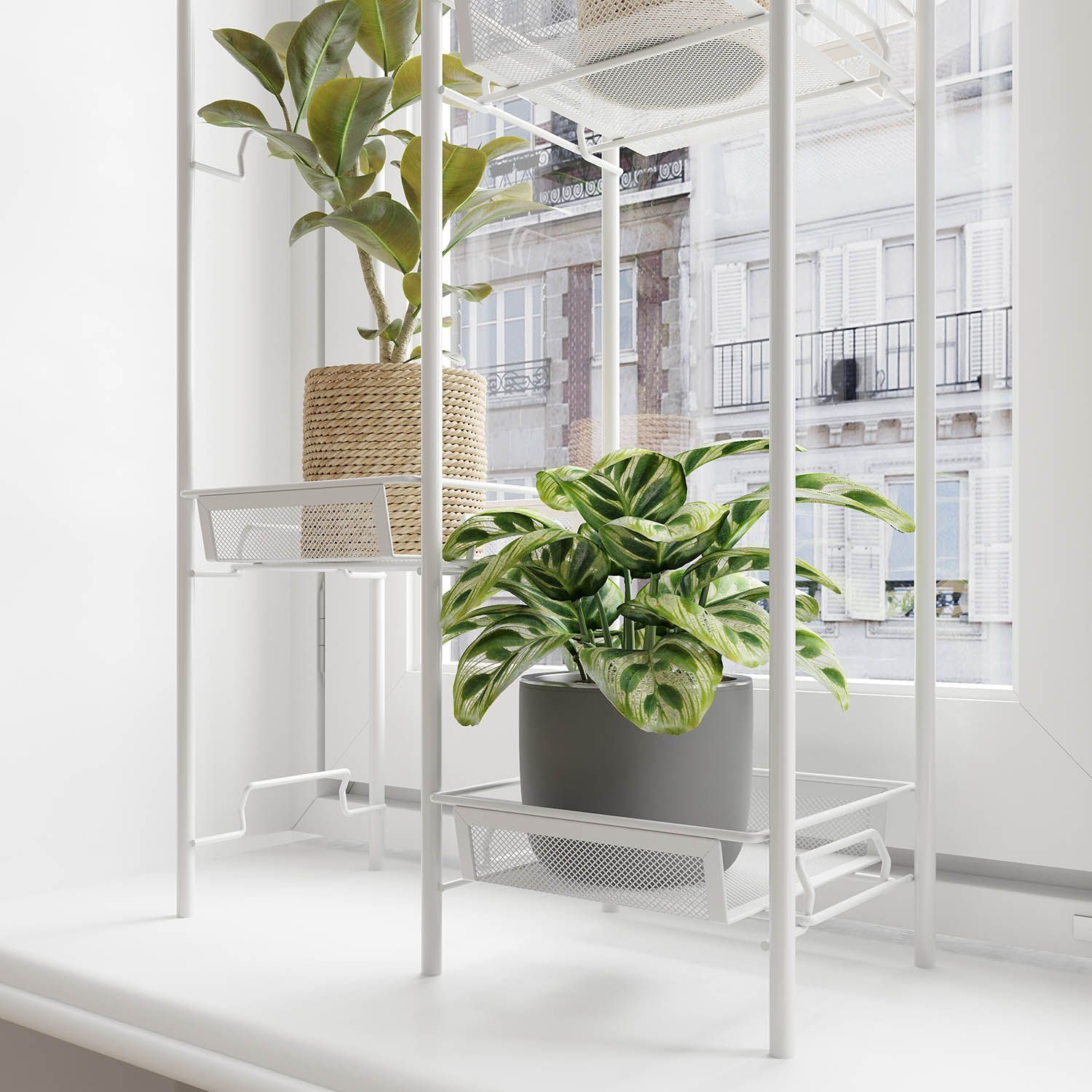 Подставка для цветов Лира 24 Белый