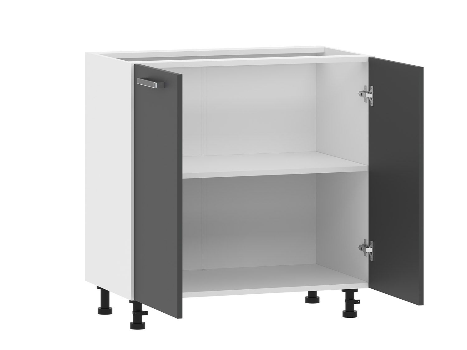 Борги 100.02 тумба кухонная (800) Белый / Антрацит