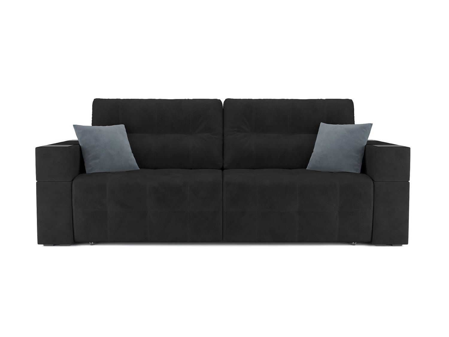 Диван Венеция велюр чёрный НВ-178 17