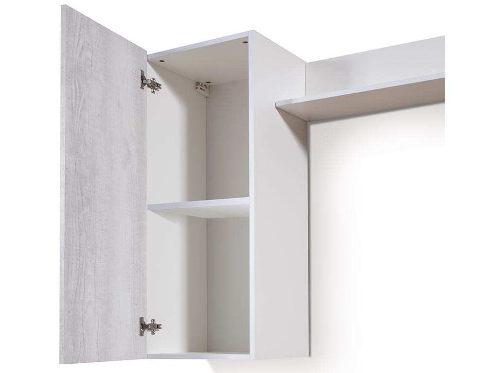 Стенка Прага-3 таксония/диамант серый