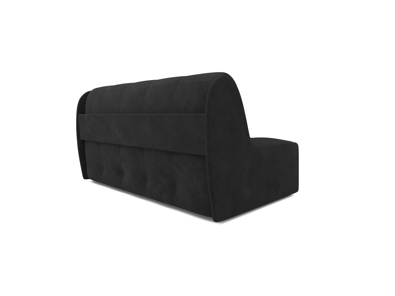 Диван Аккордеон Барон №2 велюр чёрный НВ-178 17