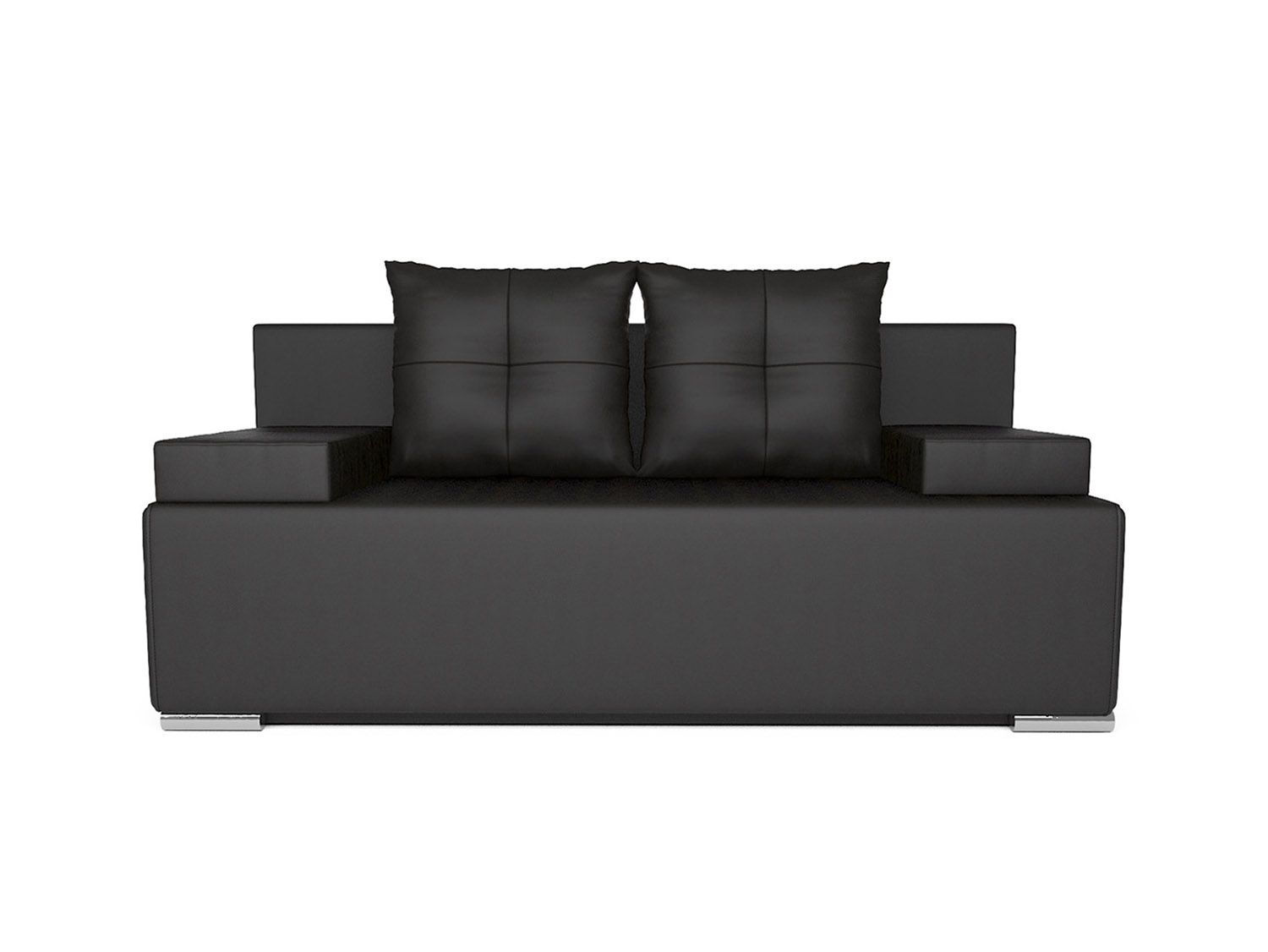 Диван Мадейра экокожа черная