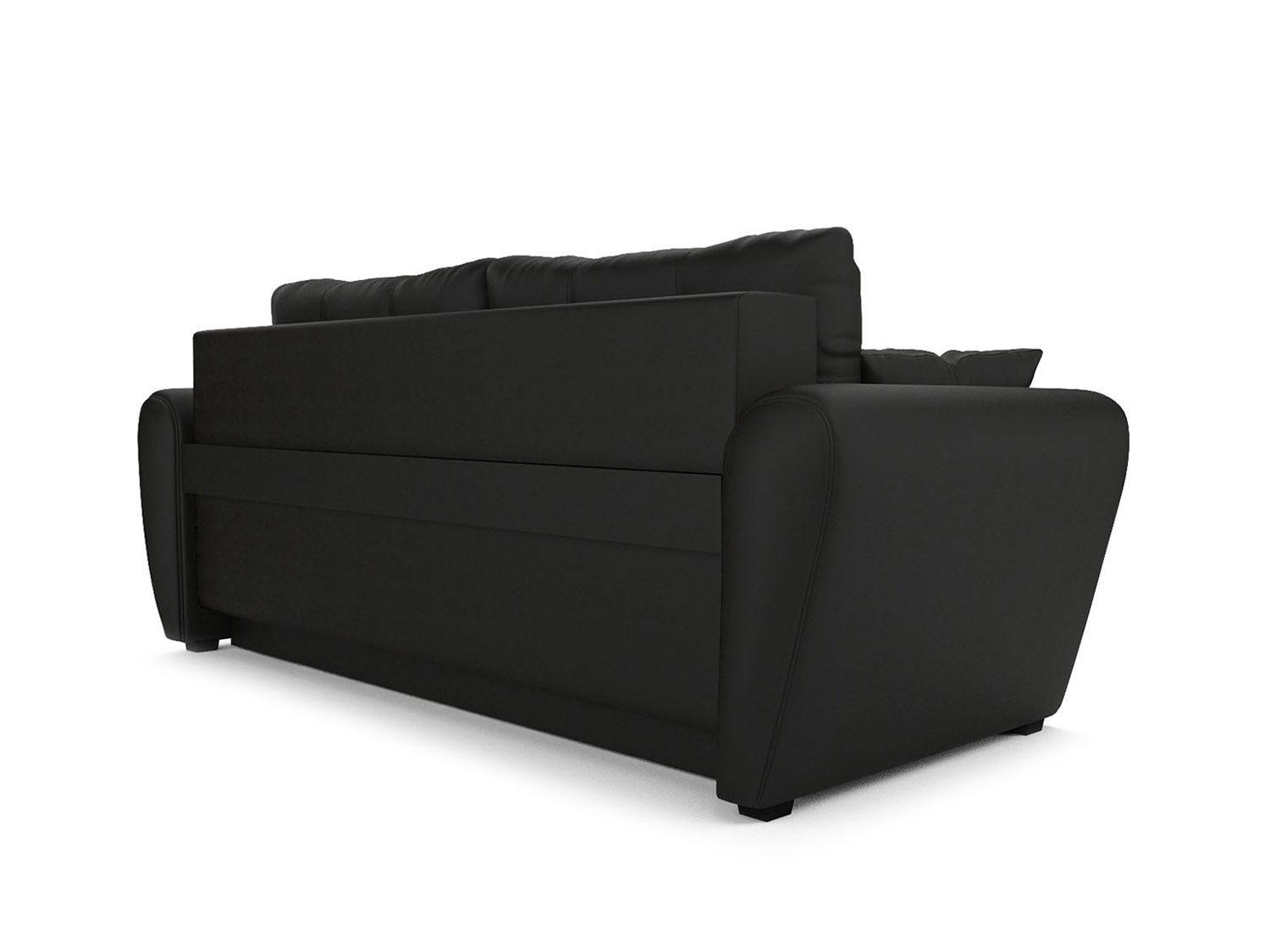 Диван Амстердам экокожа черная