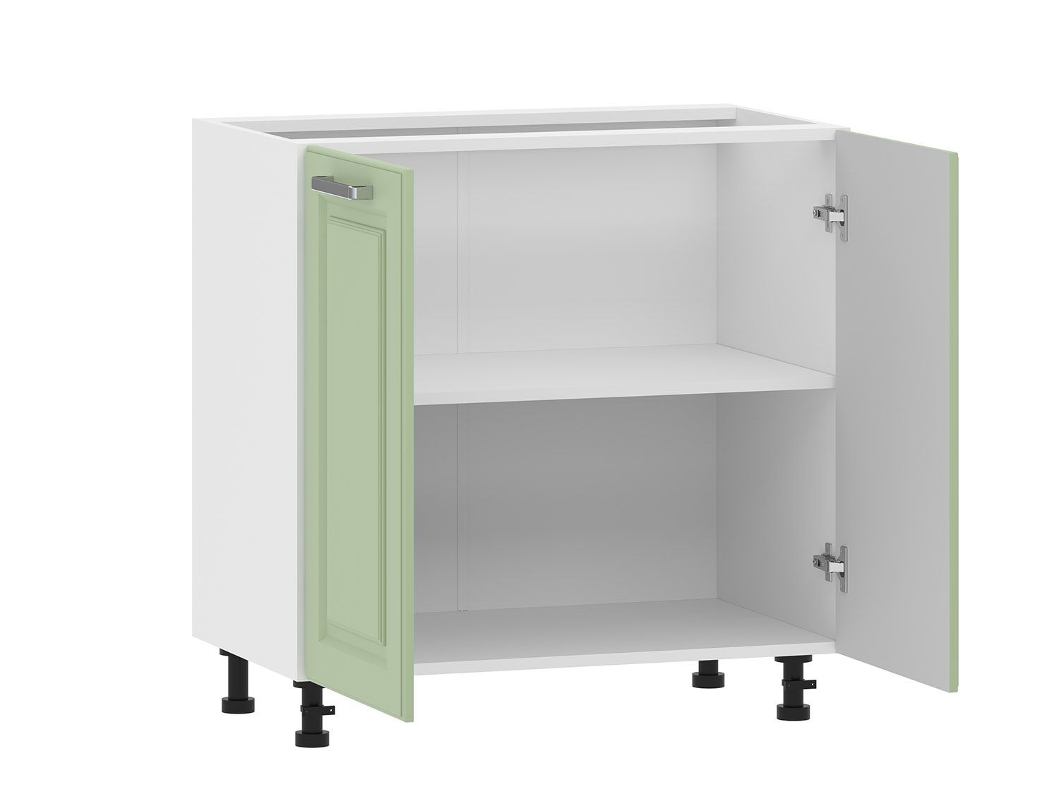 Вокс 100.02 800 тумба кухонная / Белый/Фисташка