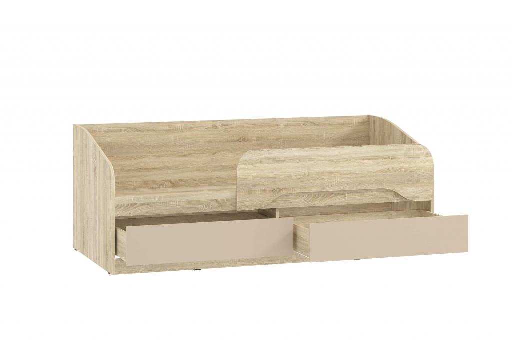 НМ 041.50-01 кровать Акварель Дуб Сонома/Капучино