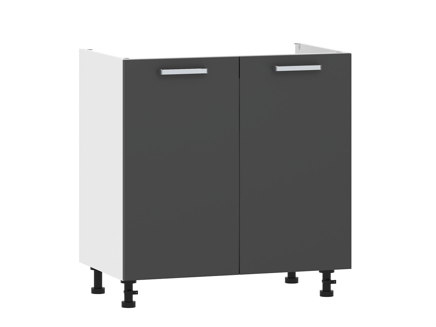 Борги 100.04 800 тумба под мойку / Белый/Антрацит