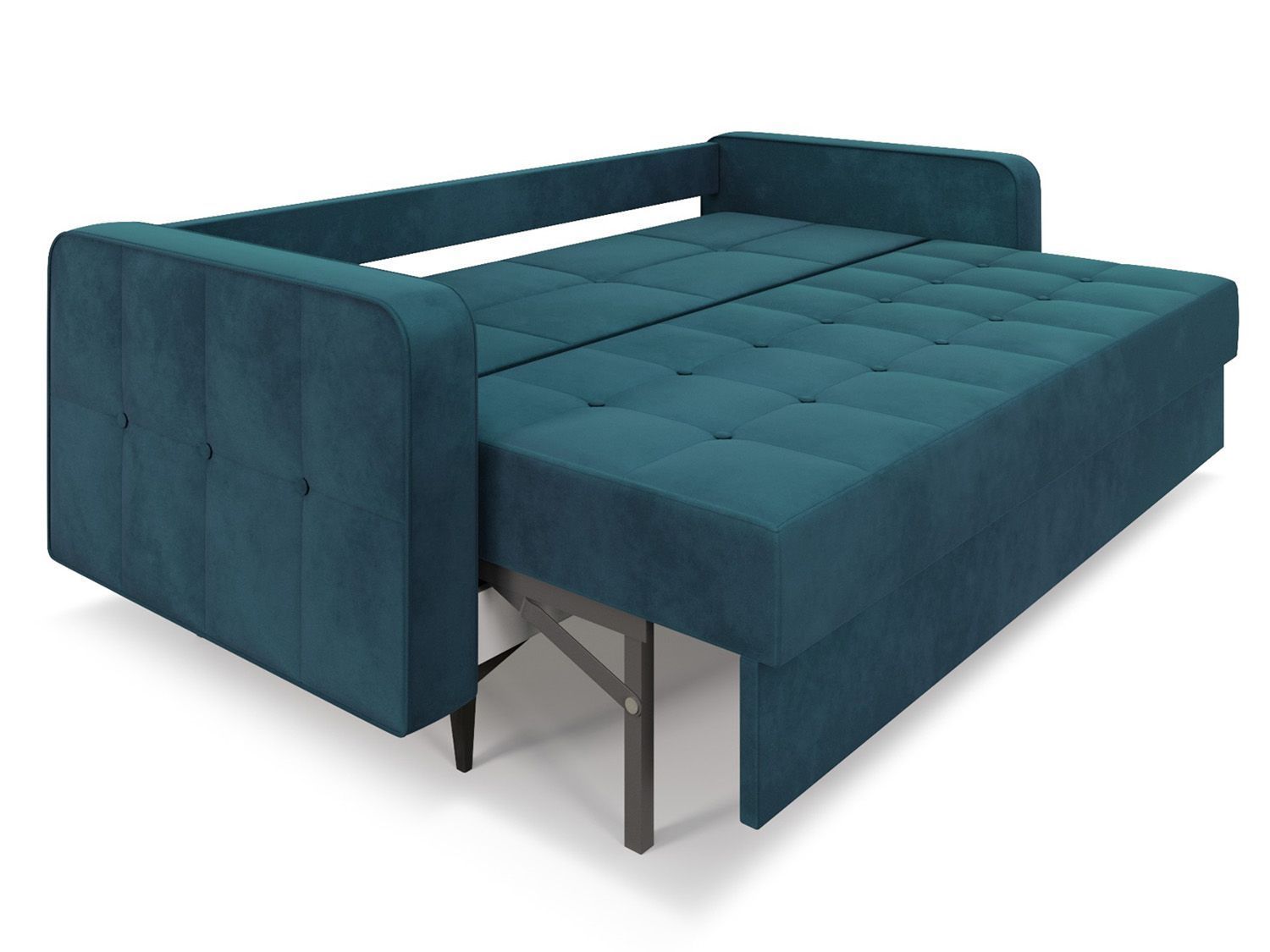 Диван Снеп бархат сине-зеленый STAR VELVET 43 BLACK GREEN