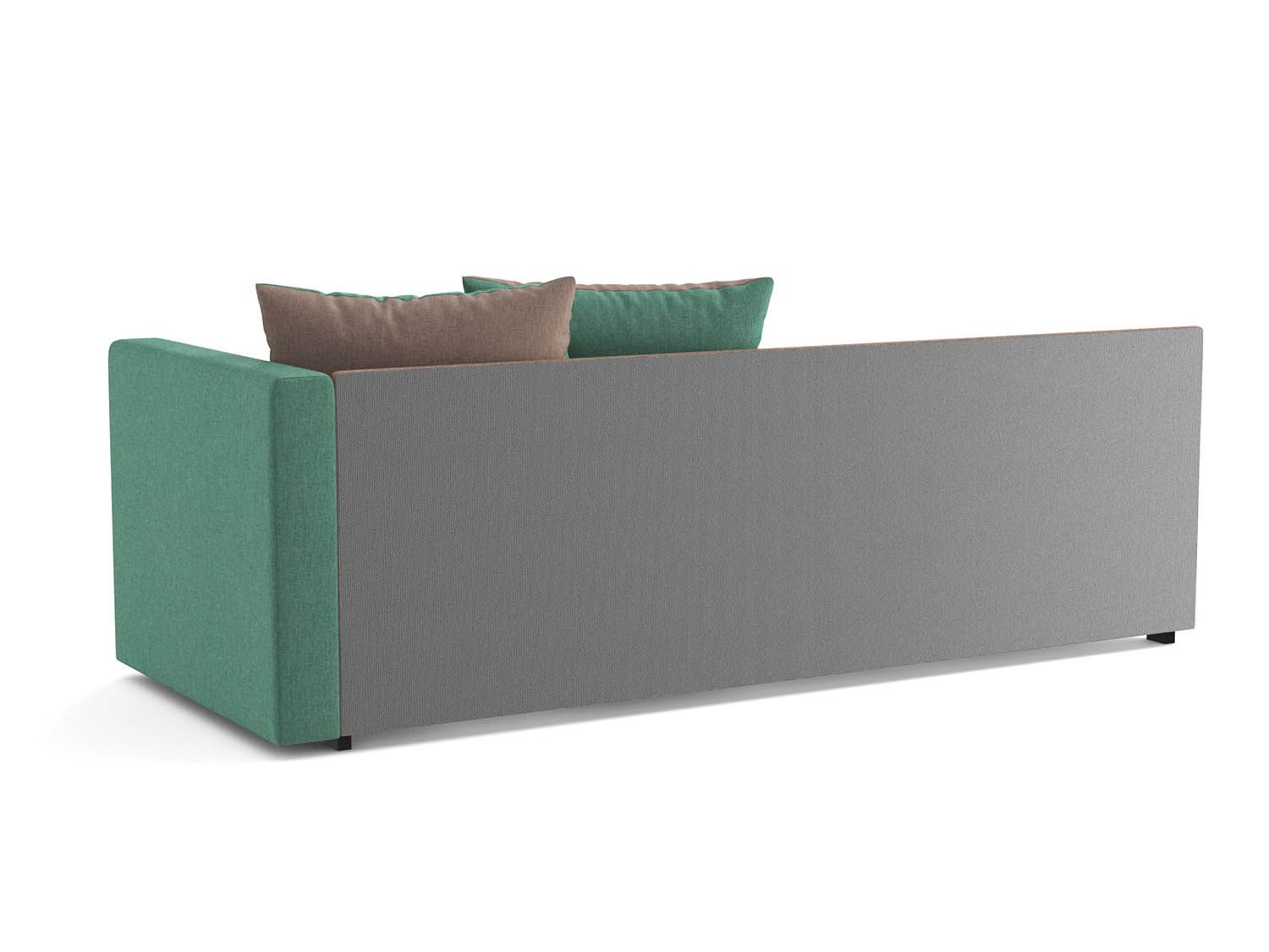 Диван-кровать Мальта М жаккард тесла грин/корица